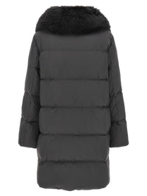 Yves Salomon Army Coat Black