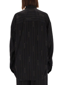 Balenciaga Women's Cocoon Shirt Black, view 3