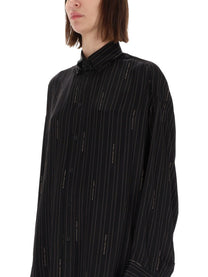 Balenciaga Women's Cocoon Shirt Black, view 4