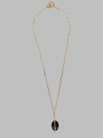 Isabel Marant Women's Collana Con Pendente in Pietra Black