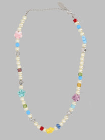Off-White Women's Collana Con Perline Silver