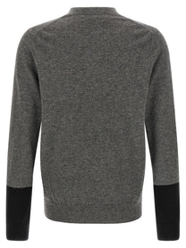 Comme Des Garcons Shirt Color Block Sweater Grey