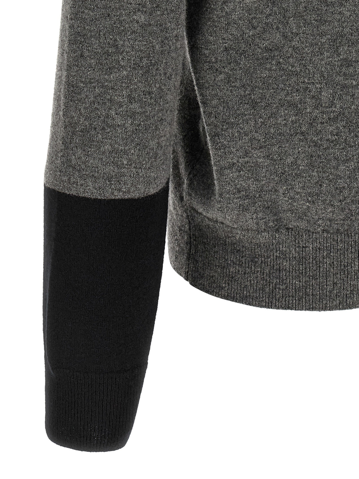 Comme Des Garcons Shirt Color Block Sweater Grey