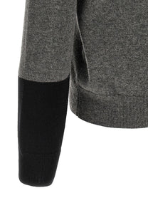 Comme Des Garcons Shirt Color Block Sweater Grey