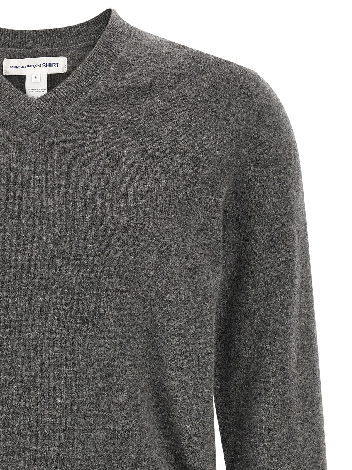 Comme Des Garcons Shirt Color Block Sweater Grey