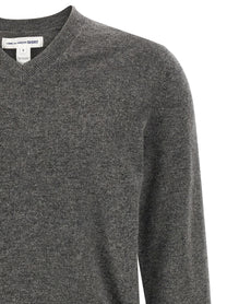 Comme Des Garcons Shirt Color Block Sweater Grey
