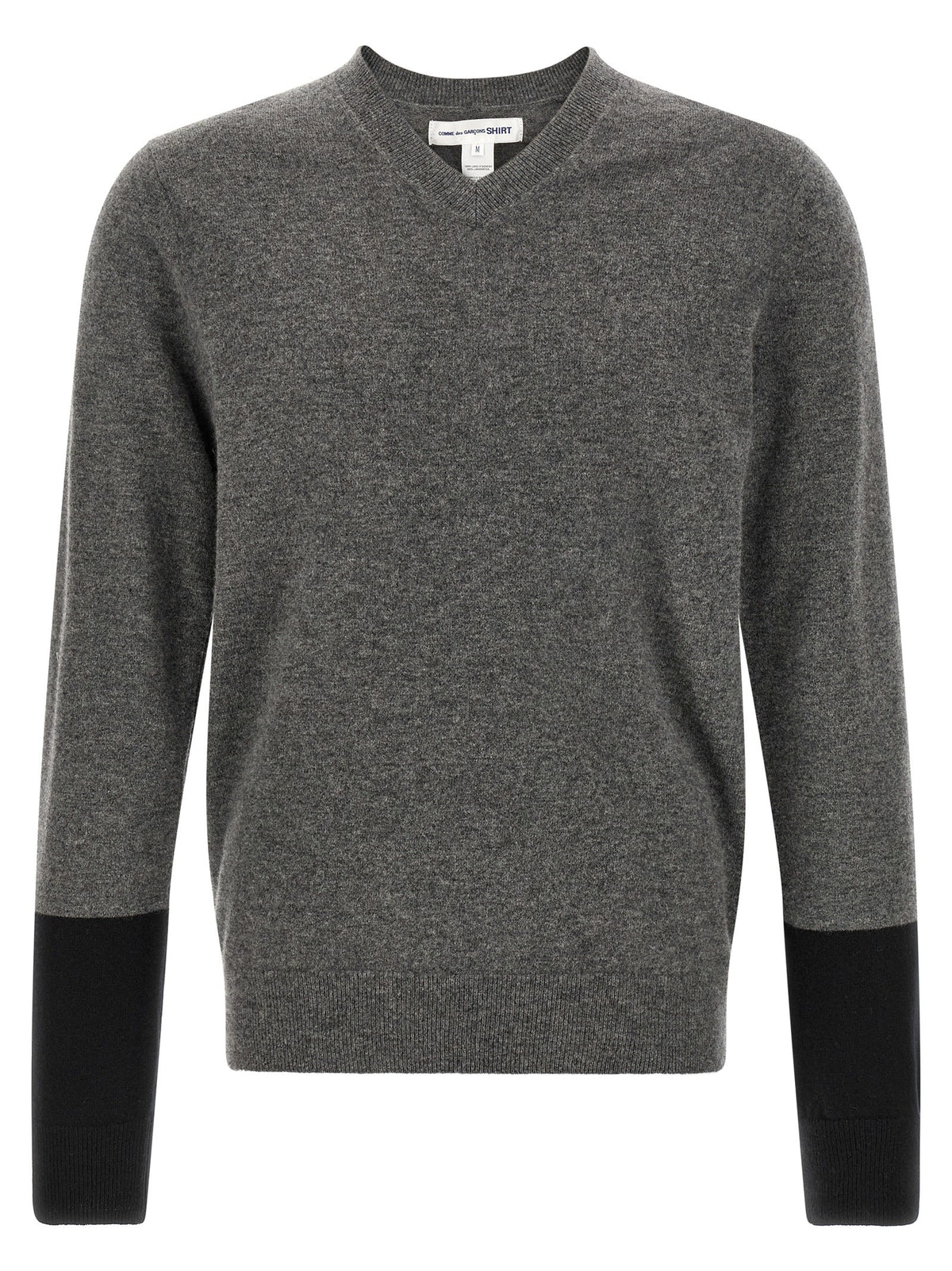 Comme Des Garcons Shirt Color Block Sweater Grey
