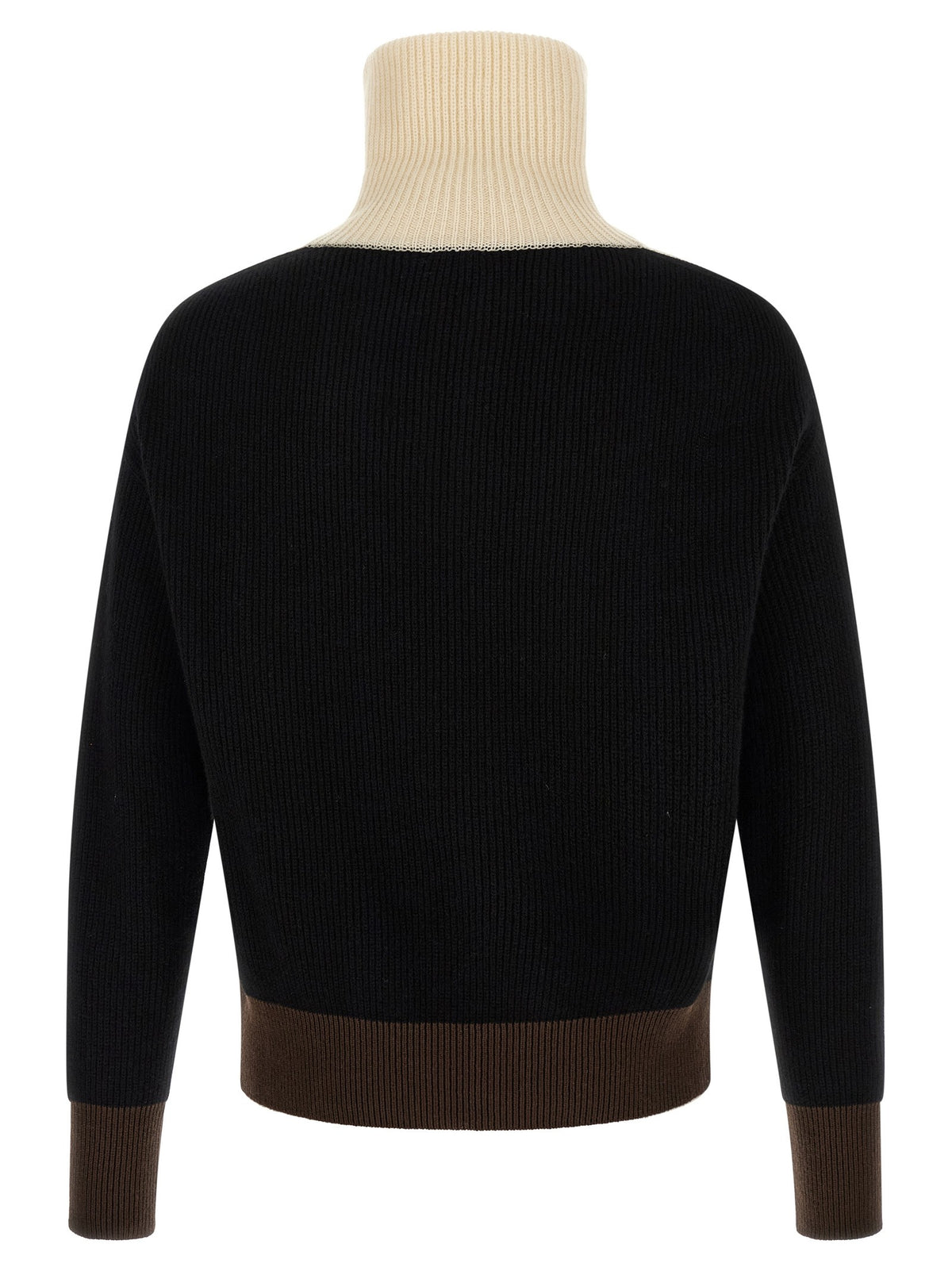 Kiton Color Block Sweater Black