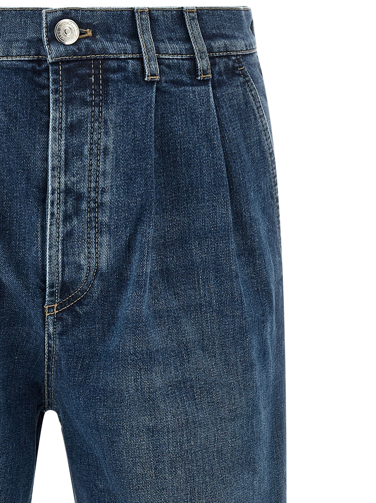 Brunello Cucinelli Comfort Cotton Jeans Blue, view 3
