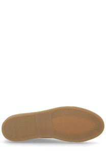 Tan rubber sole with textured grip on common projects men sneaker achilles beige offers durability and style