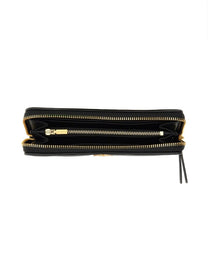 Tory Burch Women's Continental Wallet Kira Black