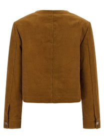 Tory Burch Corduroy Blazer Brown