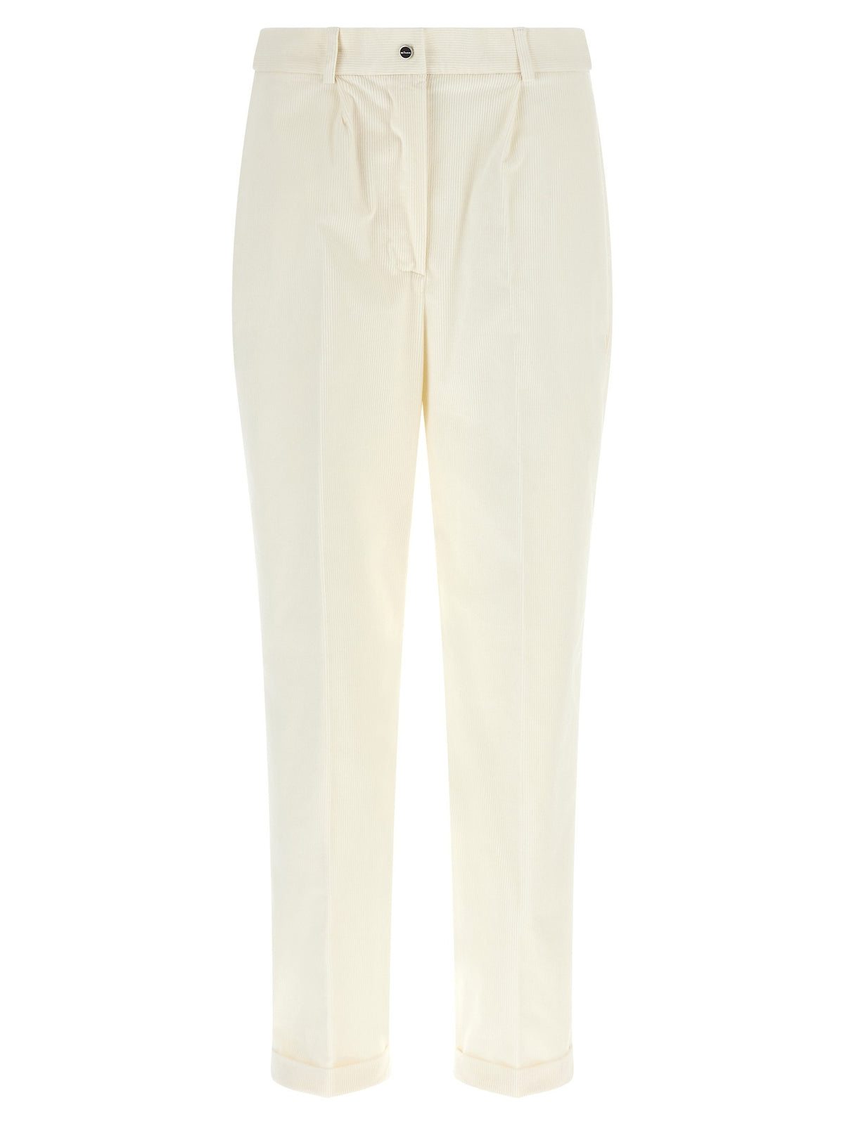 Kiton Corduroy Pants White