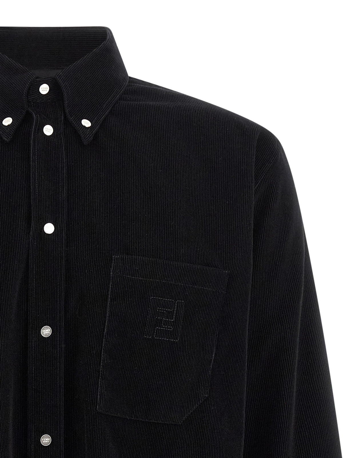 Fendi Corduroy Shirt Black
