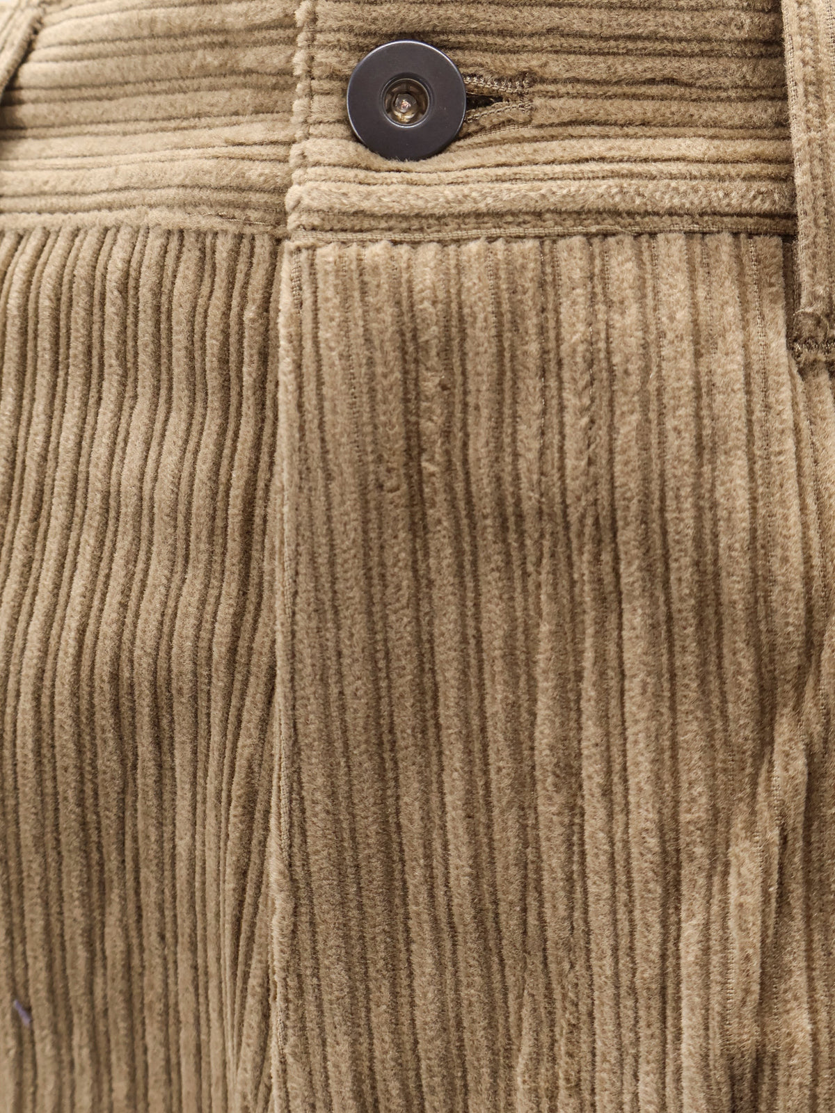Tonywack Unisex Corduroy Unisex Trousers Beige