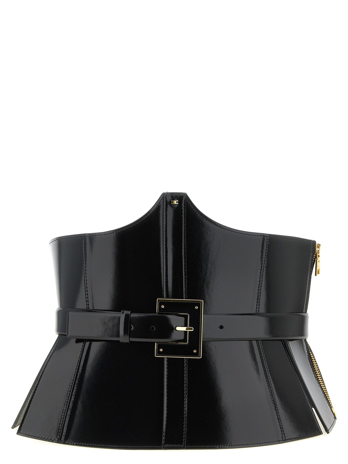 Elisabetta Franchi Corset Belt Black