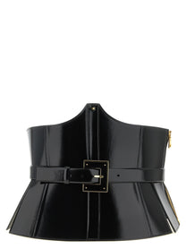 Elisabetta Franchi Corset Belt Black