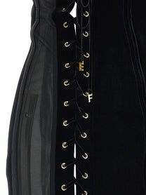 Elisabetta Franchi Corset Dress Black