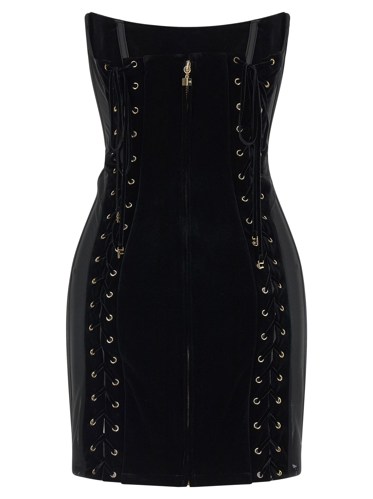 Elisabetta Franchi Corset Dress Black