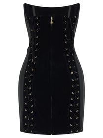 Elisabetta Franchi Corset Dress Black