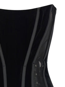 Elisabetta Franchi Corset Dress Black