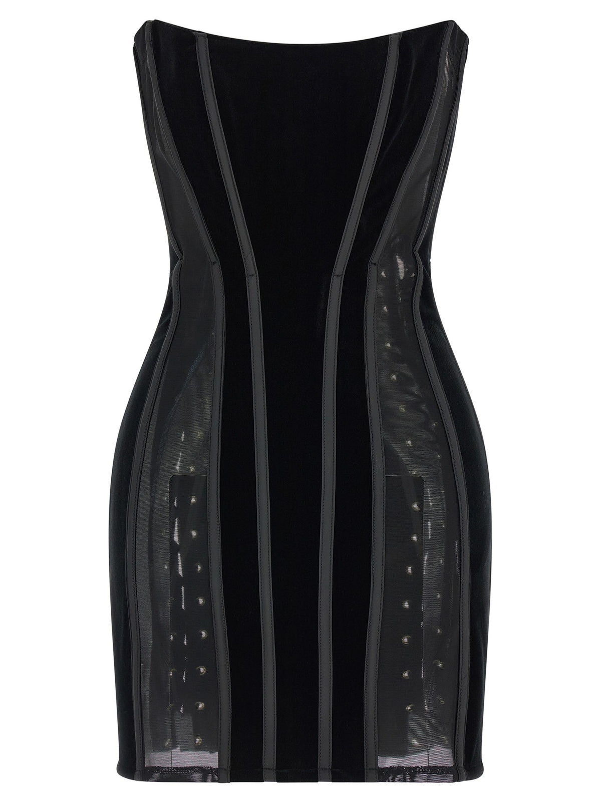 Elisabetta Franchi Corset Dress Black