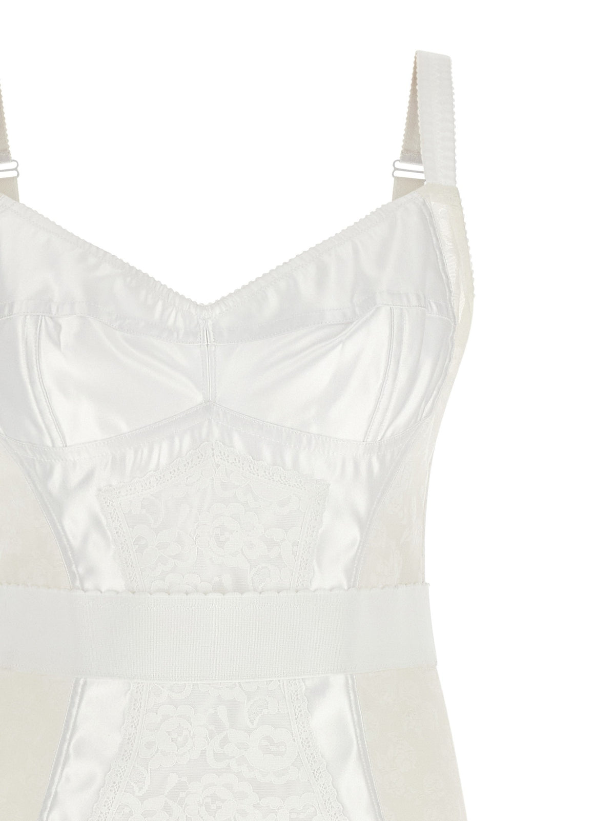 Dolce &amp; Gabbana Corsetry Dress White, view 3