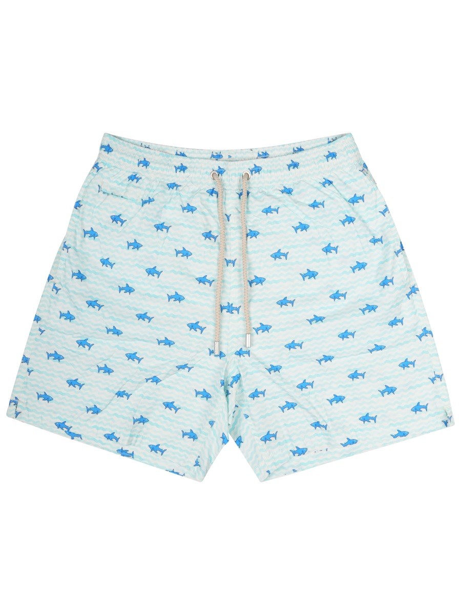 Mc2 Saint Barth Men's Costume DA Bagno Lighting Blue