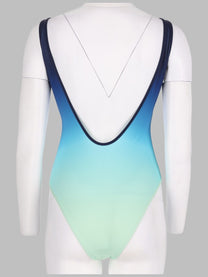 Casablanca Women's Costume Intero Con Stampa Gradient Blue