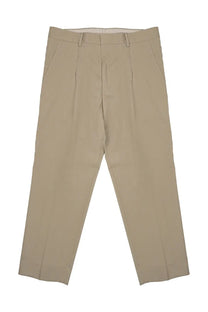 Khaki-colored pleated Costumein men’s pantalon vincent trousers in lana beige with a classic tailored fit