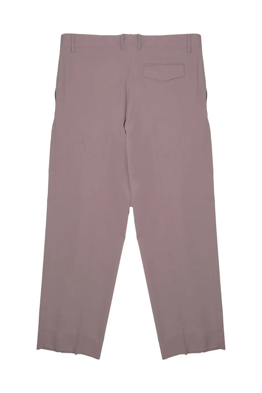 A pair of mauve costumein men’s pantalone vincent lana purple straight-leg trousers with subtle sheen and single back pocket