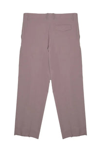 A pair of mauve costumein men’s pantalone vincent lana purple straight-leg trousers with subtle sheen and single back pocket