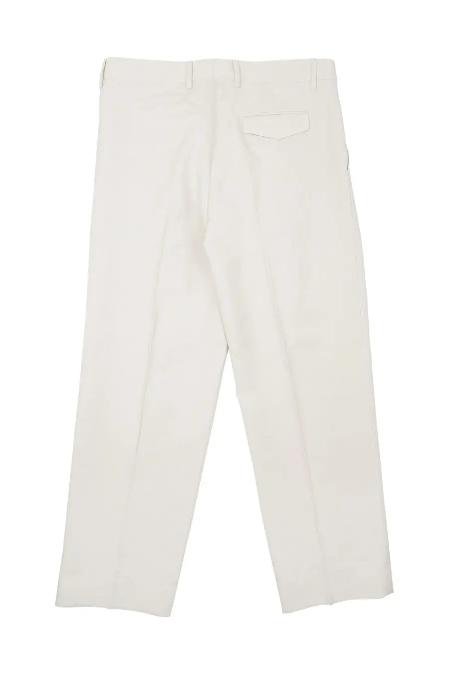 Cream-colored tailored trousers by Costumein featuring minimalist design and subtle stitching details