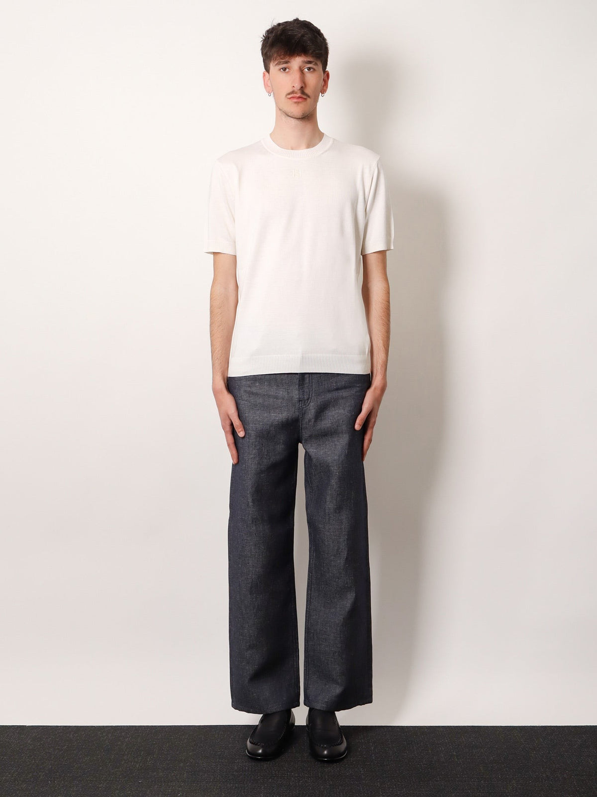 Fendi Men's Cotton and Cashmere Sweater White
