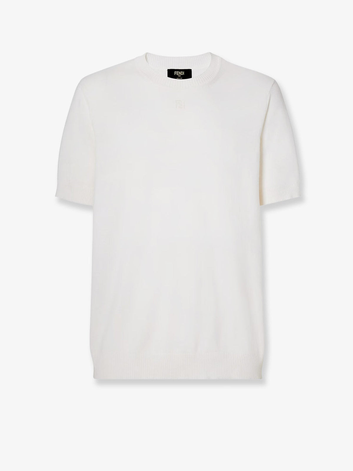 Fendi Men's Cotton and Cashmere Sweater White