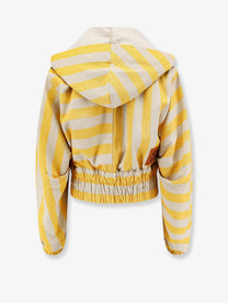 Fendi Women's Pequin Striped Jacket Yellow