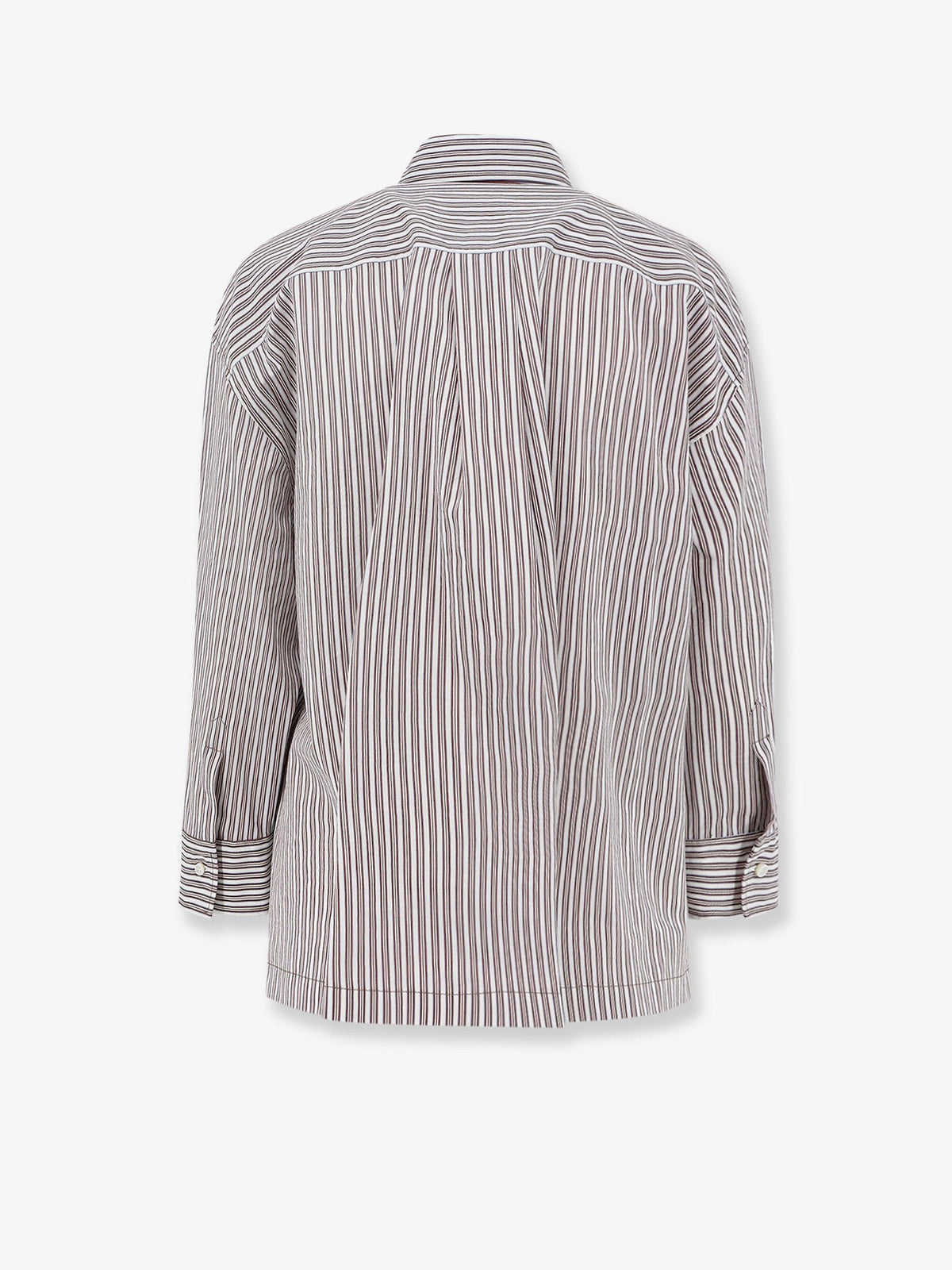Brunello Cucinelli Women's Cotton and Silk Blend Shirt White