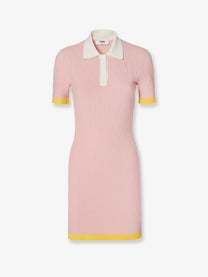 Fendi Women's Color Block Dress Blue
