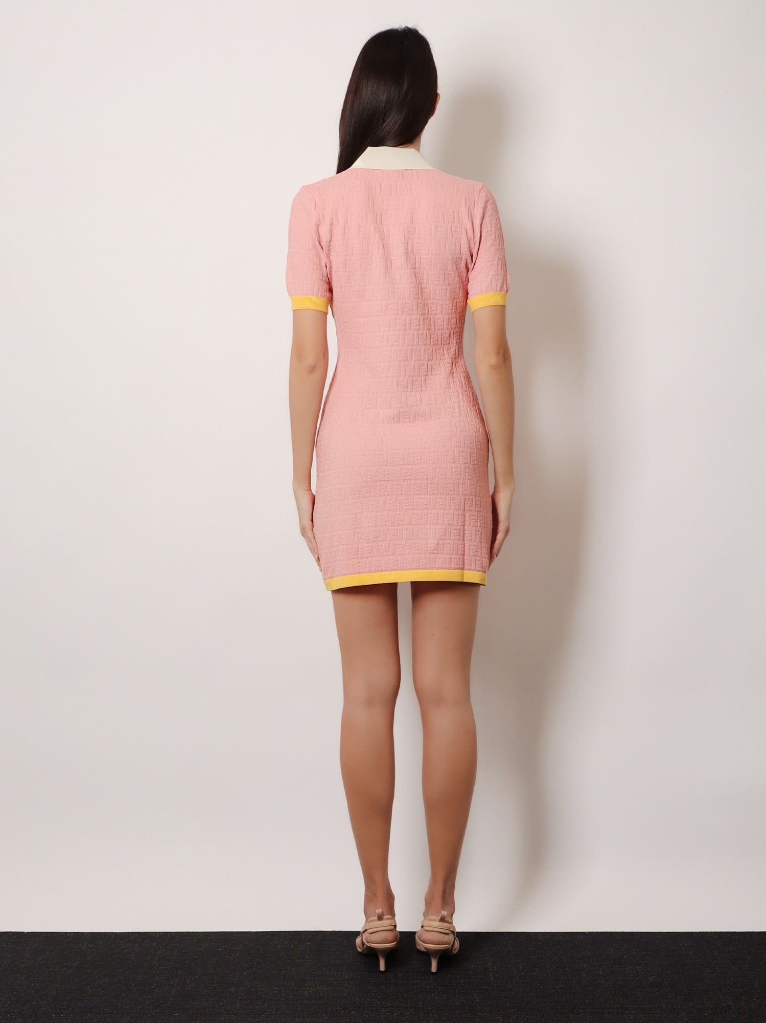 Fendi Women's Color Block Dress Blue