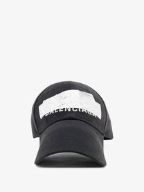 Balenciaga Men's Cotton Baseball Cap Black