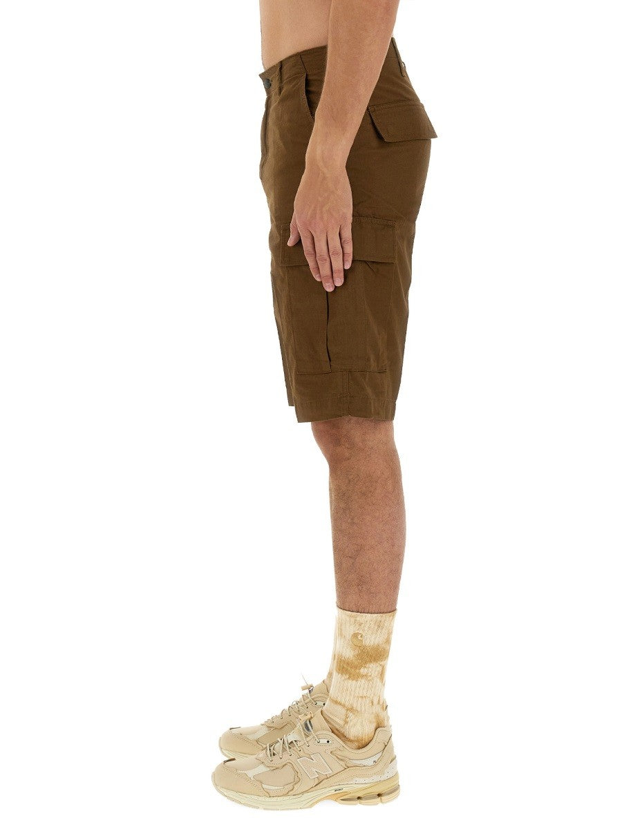 Carhartt Wip Men's Cotton Bermuda Shorts Brown
