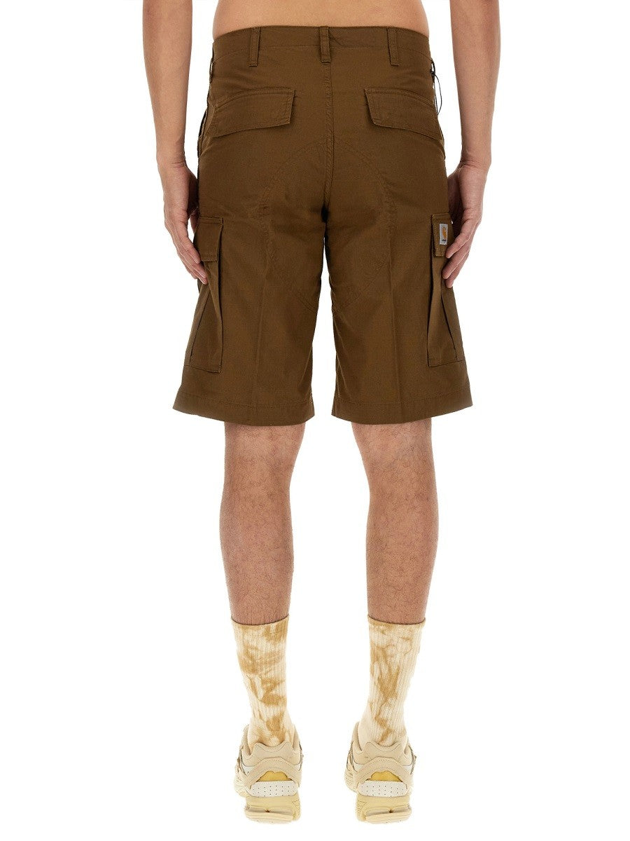 Carhartt Wip Men's Cotton Bermuda Shorts Brown