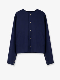 Celine Women's Cotton Blazer Blue