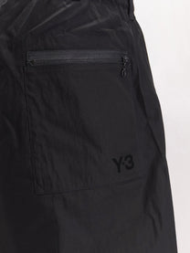 Y-3 Men's Cotton Blend Cargo Bermuda Shorts Black