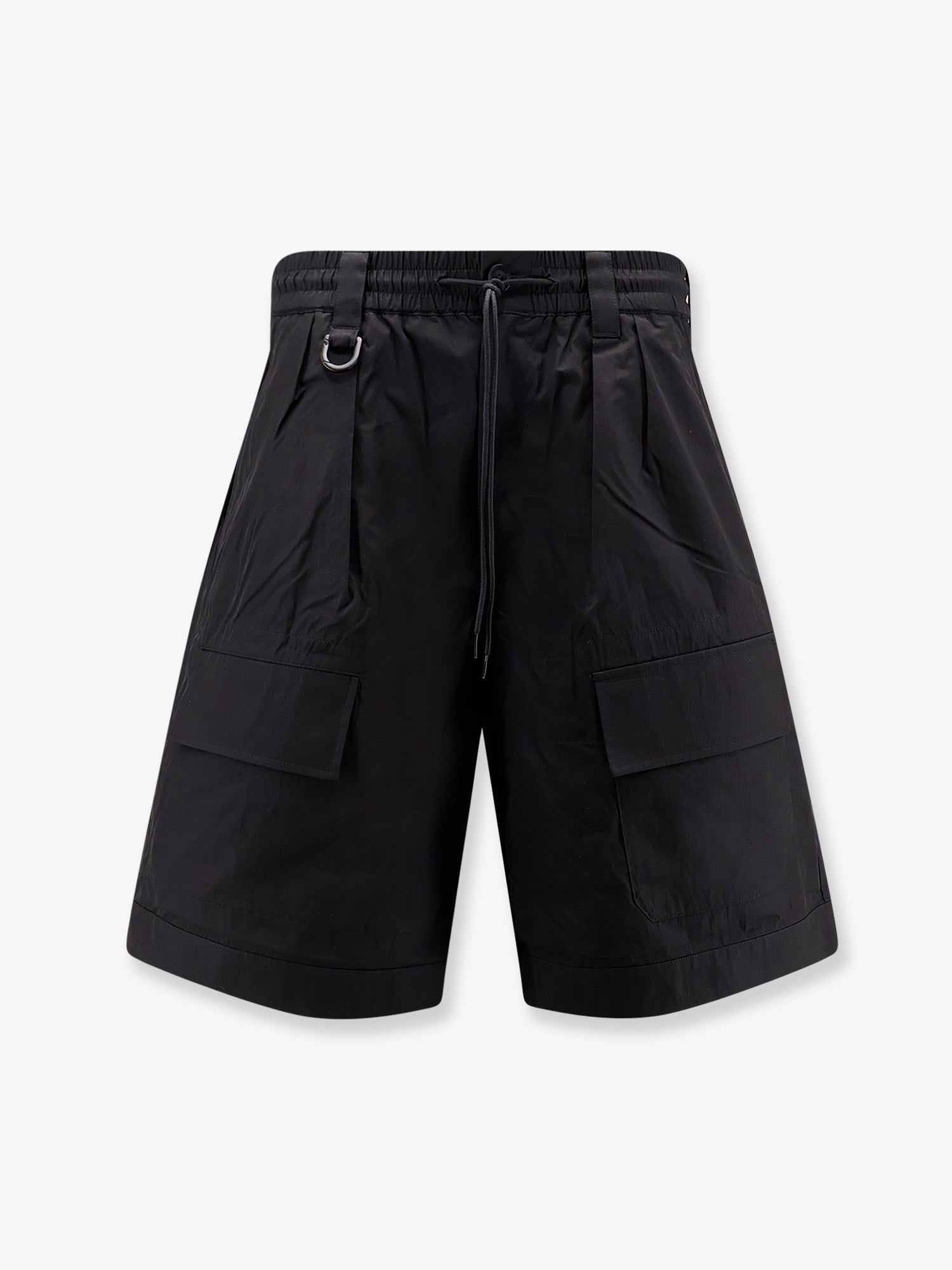 Y-3 Men's Cotton Blend Cargo Bermuda Shorts Black