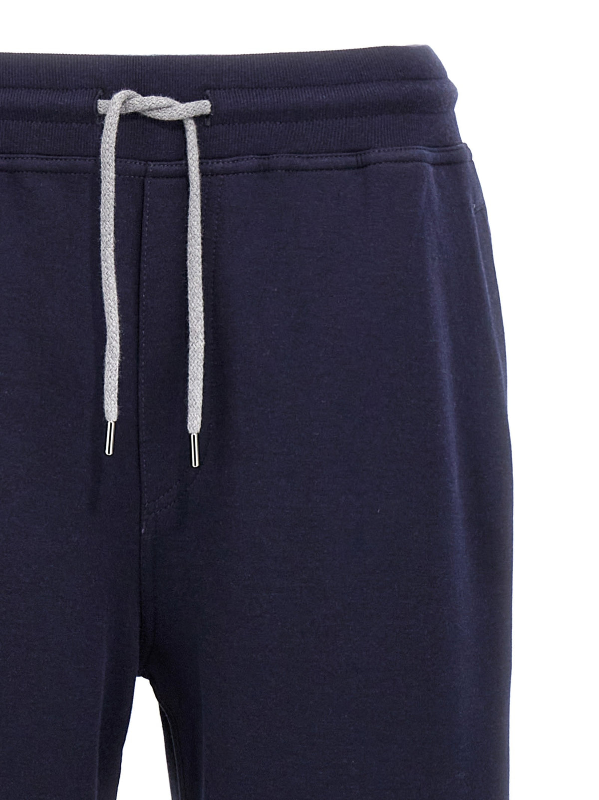 Brunello Cucinelli Cotton Blend Joggers Blue