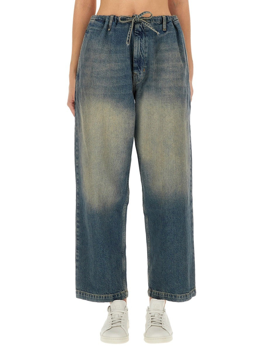 Moschino Jeans Women's Cotton Denim Pants Blue