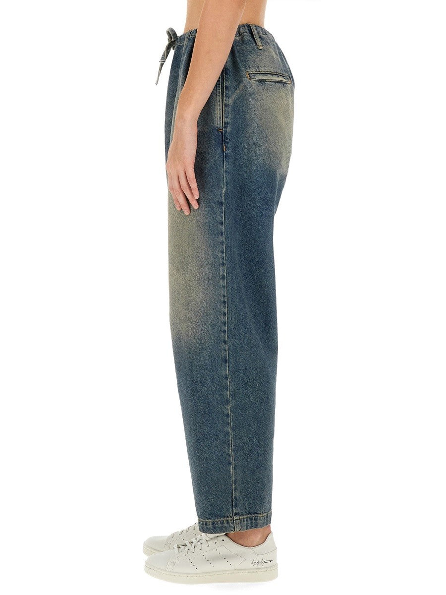 Moschino Jeans Women's Cotton Denim Pants Blue