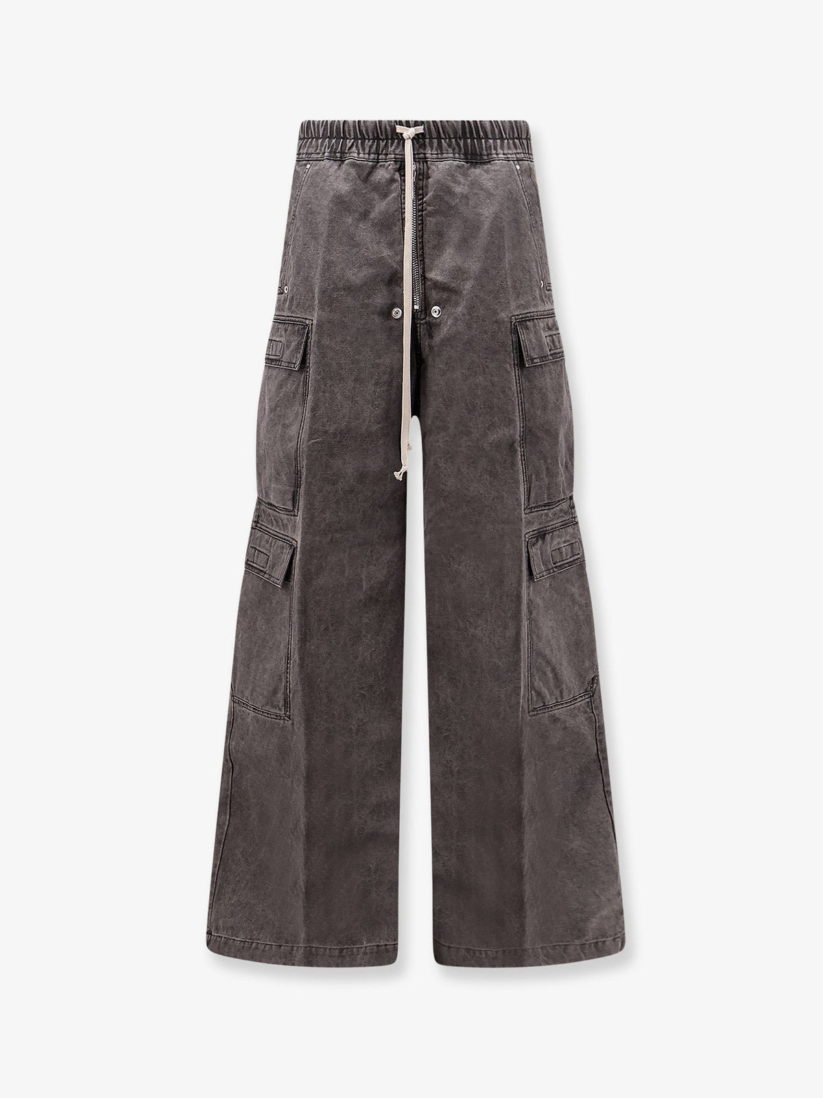 DRKSHDW Men's Cotton Double Cargo Jumbo Beas Trousers GRAVEL
