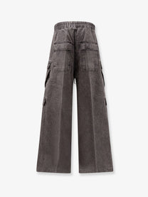 DRKSHDW Men's Cotton Double Cargo Jumbo Beas Trousers GRAVEL
